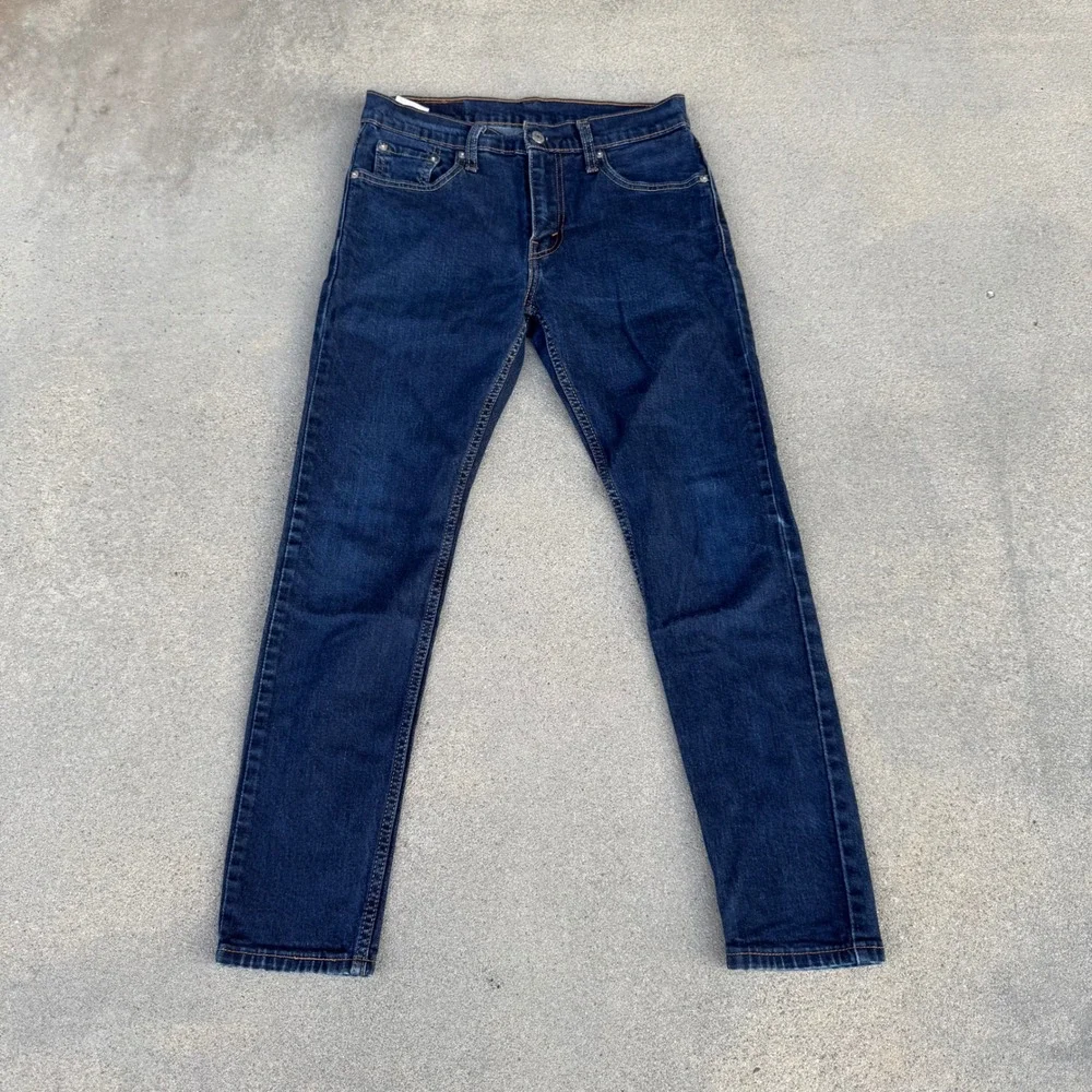 Levi's 512 Slim Taper Jeans Mens 30x30 Dark Wash Blue Denim Pants